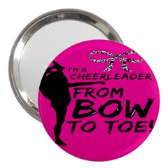 Bow To Toe Cheer 3  Handbag Mirrors by artworkshop