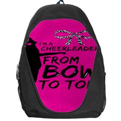 Bow To Toe Cheer Backpack Bag by artworkshop