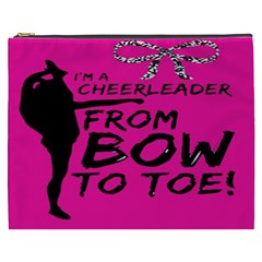 Bow To Toe Cheer Cosmetic Bag (xxxl) by artworkshop