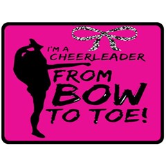 Bow To Toe Cheer Double Sided Fleece Blanket (large)  by artworkshop