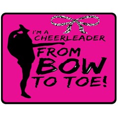 Bow To Toe Cheer Double Sided Fleece Blanket (medium)  by artworkshop