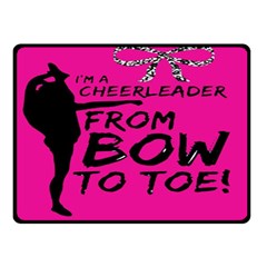 Bow To Toe Cheer Double Sided Fleece Blanket (small)  by artworkshop