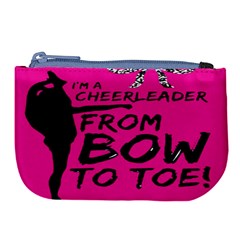 Bow To Toe Cheer Large Coin Purse by artworkshop