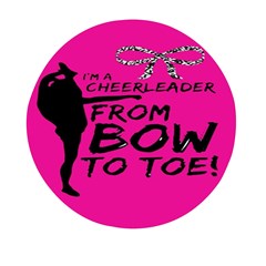 Bow To Toe Cheer Mini Round Pill Box (pack Of 5) by artworkshop