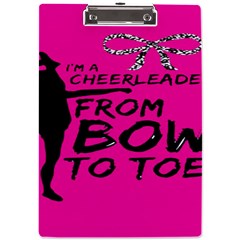 Bow To Toe Cheer A4 Clipboard by artworkshop