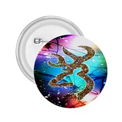 Browning Deer Glitter Galaxy 2 25  Buttons by artworkshop