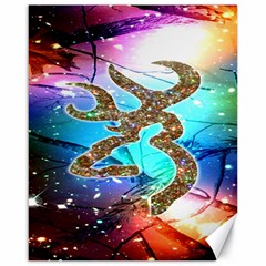 Browning Deer Glitter Galaxy Canvas 16  X 20  by artworkshop