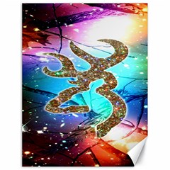 Browning Deer Glitter Galaxy Canvas 18  X 24  by artworkshop