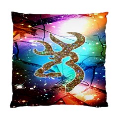 Browning Deer Glitter Galaxy Standard Cushion Case (two Sides) by artworkshop