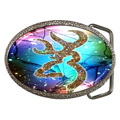 Browning Deer Glitter Galaxy Belt Buckles by artworkshop