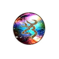 Browning Deer Glitter Galaxy Hat Clip Ball Marker (4 Pack) by artworkshop