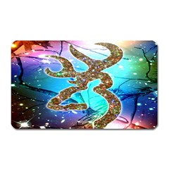 Browning Deer Glitter Galaxy Magnet (rectangular) by artworkshop