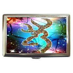 Browning Deer Glitter Galaxy Cigarette Money Case by artworkshop