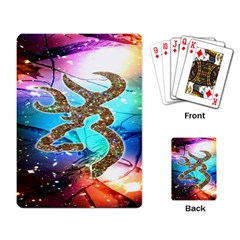 Browning Deer Glitter Galaxy Playing Cards Single Design (rectangle) by artworkshop