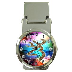 Browning Deer Glitter Galaxy Money Clip Watches by artworkshop