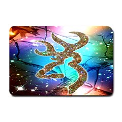 Browning Deer Glitter Galaxy Small Doormat  by artworkshop