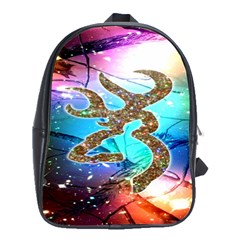 Browning Deer Glitter Galaxy School Bag (large)