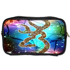 Browning Deer Glitter Galaxy Toiletries Bag (two Sides) by artworkshop