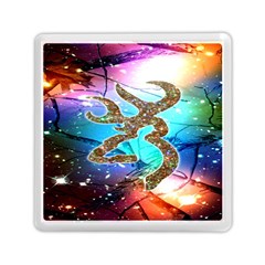 Browning Deer Glitter Galaxy Memory Card Reader (square) by artworkshop