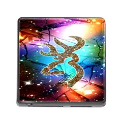 Browning Deer Glitter Galaxy Memory Card Reader (square 5 Slot) by artworkshop