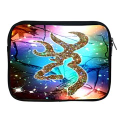 Browning Deer Glitter Galaxy Apple Ipad 2/3/4 Zipper Cases by artworkshop