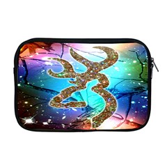 Browning Deer Glitter Galaxy Apple Macbook Pro 17  Zipper Case by artworkshop