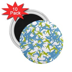 Birds Silhouette Motif Random Pattern 2 25  Magnets (10 Pack)  by dflcprintsclothing