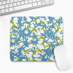 Birds Silhouette Motif Random Pattern Large Mousepads by dflcprintsclothing