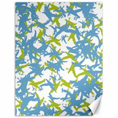 Birds Silhouette Motif Random Pattern Canvas 18  X 24 