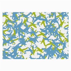 Birds Silhouette Motif Random Pattern Large Glasses Cloth (2 Sides) by dflcprintsclothing