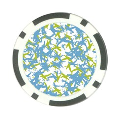 Birds Silhouette Motif Random Pattern Poker Chip Card Guard by dflcprintsclothing