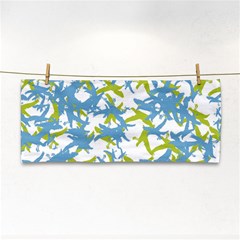 Birds Silhouette Motif Random Pattern Hand Towel by dflcprintsclothing