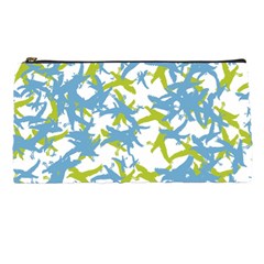 Birds Silhouette Motif Random Pattern Pencil Case by dflcprintsclothing