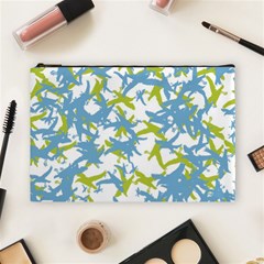 Birds Silhouette Motif Random Pattern Cosmetic Bag (large)