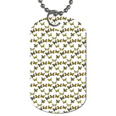 Moths Photos Motif Pattern Dog Tag (One Side)