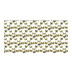 Moths Photos Motif Pattern Satin Wrap 35  x 70 