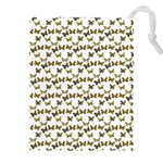 Moths Photos Motif Pattern Drawstring Pouch (5XL) Front