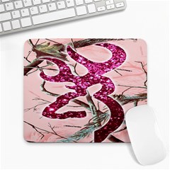 Browning Deer Glitter Large Mousepads by artworkshop