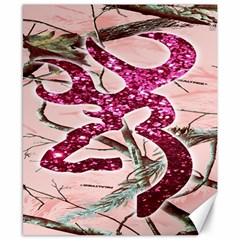 Browning Deer Glitter Canvas 8  X 10  by artworkshop