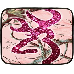 Browning Deer Glitter Double Sided Fleece Blanket (mini)  by artworkshop