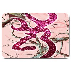 Browning Deer Glitter Large Doormat  by artworkshop