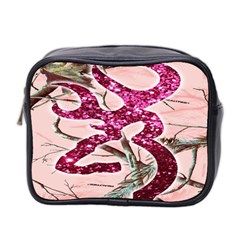 Browning Deer Glitter Mini Toiletries Bag (two Sides) by artworkshop