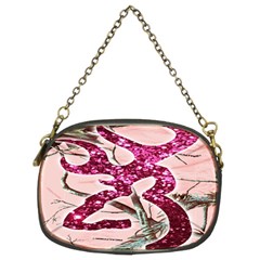 Browning Deer Glitter Chain Purse (two Sides) by artworkshop