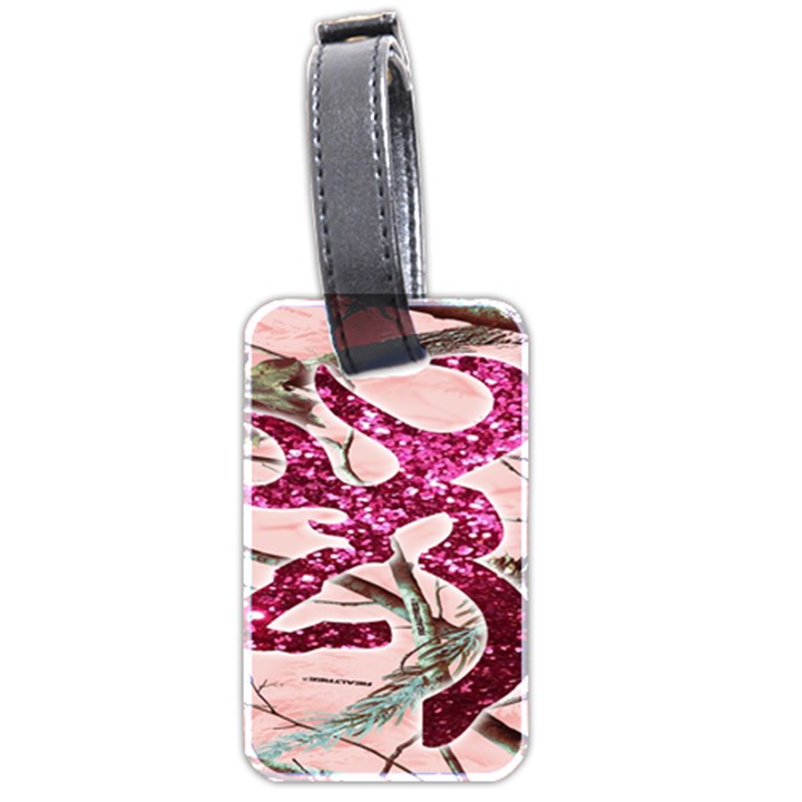 Browning Deer Glitter Luggage Tag (two sides)