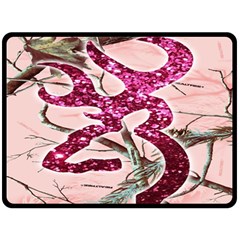 Browning Deer Glitter Fleece Blanket (large) 