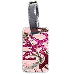 Browning Deer Glitter Luggage Tag (two Sides) by artworkshop