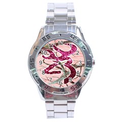 Browning Deer Glitter Stainless Steel Analogue Watch by artworkshop