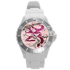 Browning Deer Glitter Round Plastic Sport Watch (l) by artworkshop