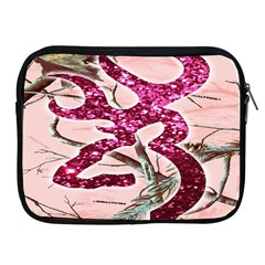 Browning Deer Glitter Apple Ipad 2/3/4 Zipper Cases by artworkshop