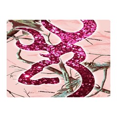 Browning Deer Glitter Double Sided Flano Blanket (mini)  by artworkshop